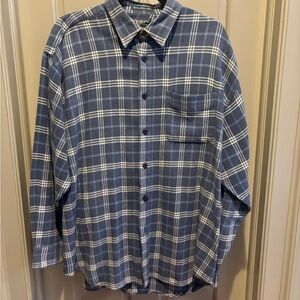 Blue Plaid Men's Shirt